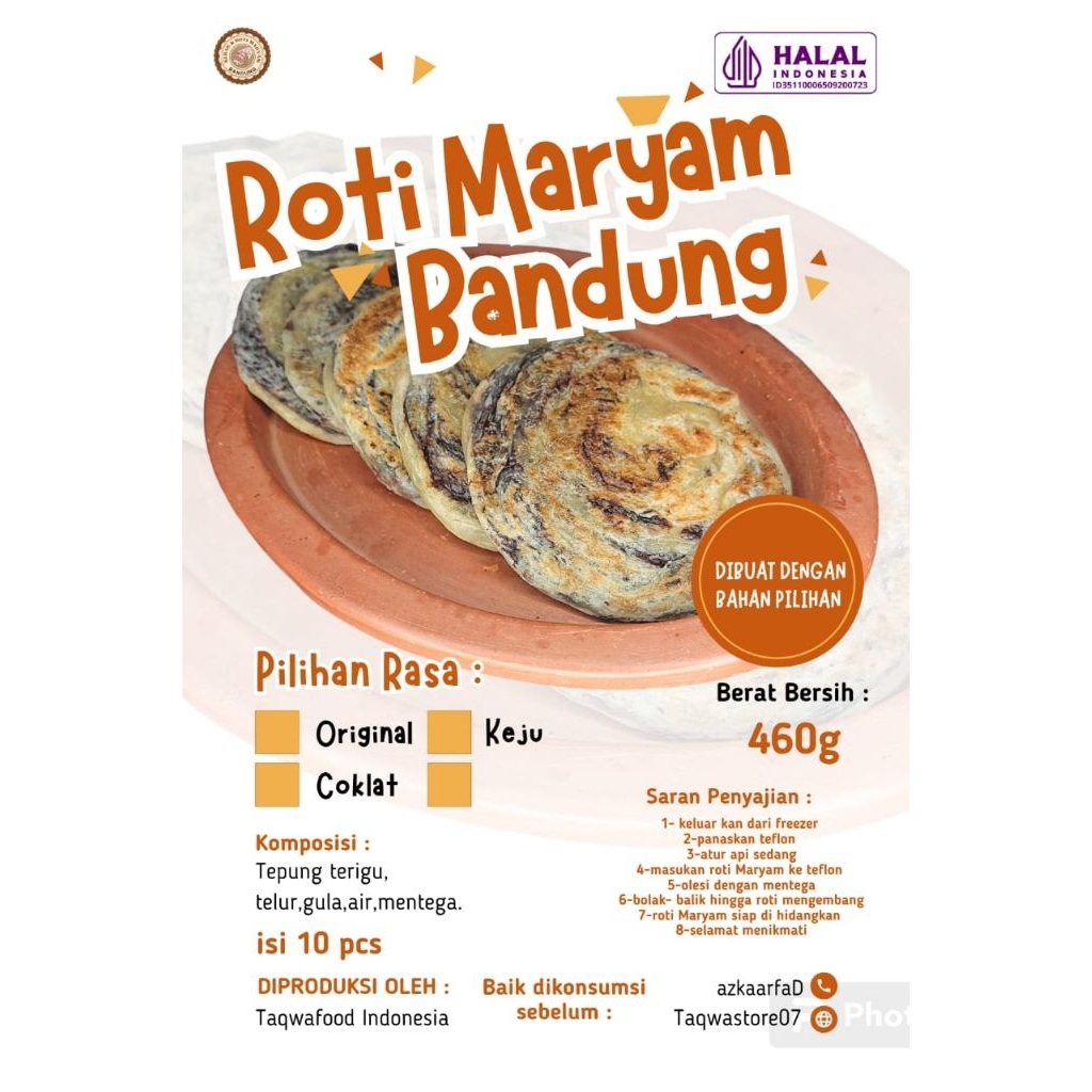 

roti maryam roti cane roti konde bandung