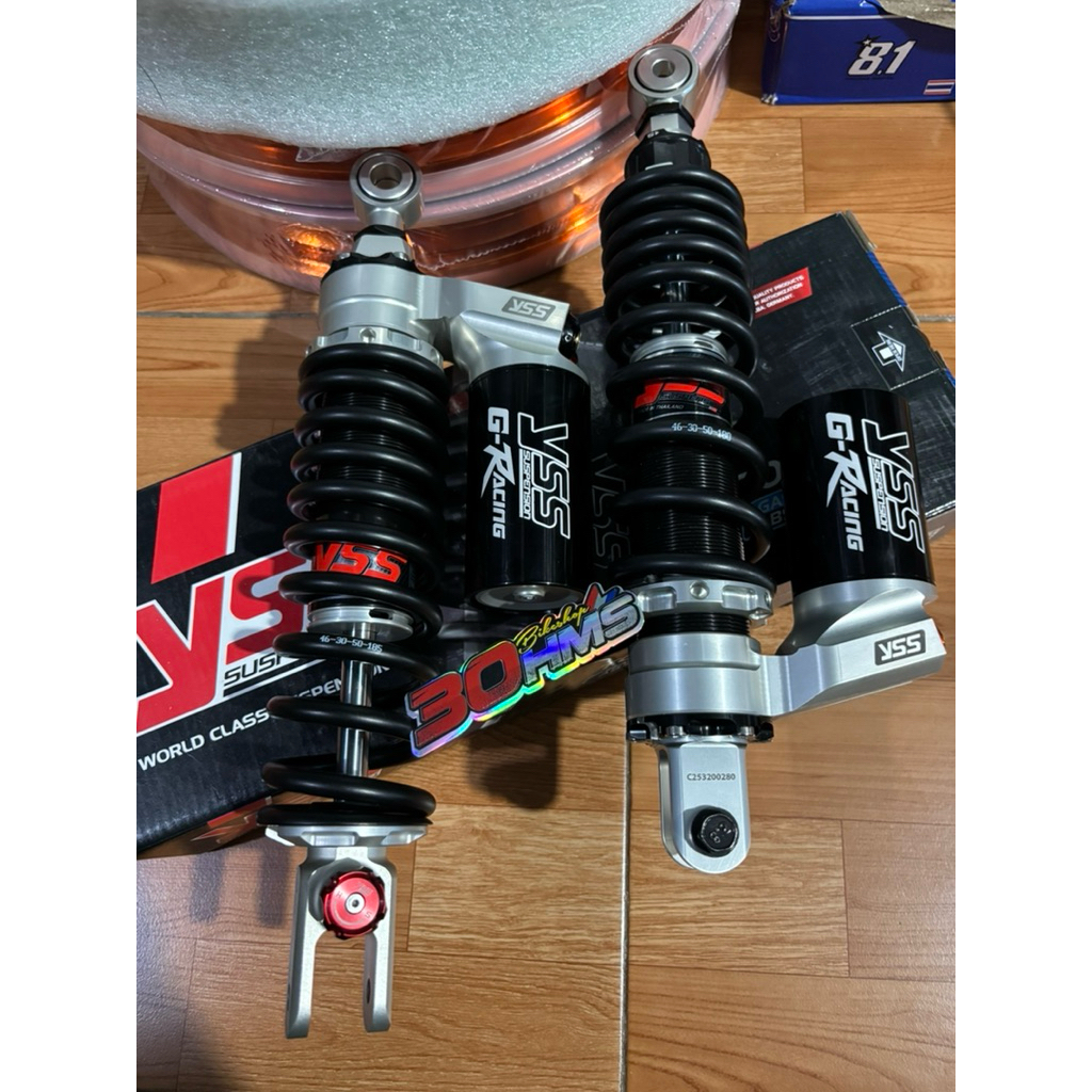 Shockbreaker Yss G-racing Thailand Original Size 325mm Clik 125 - Clik 150