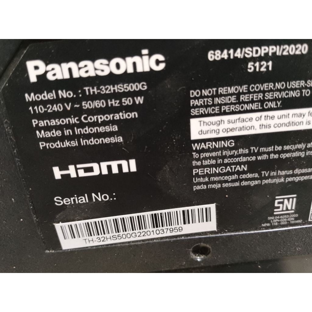 MB tv led android panasonic TH32-HS500G