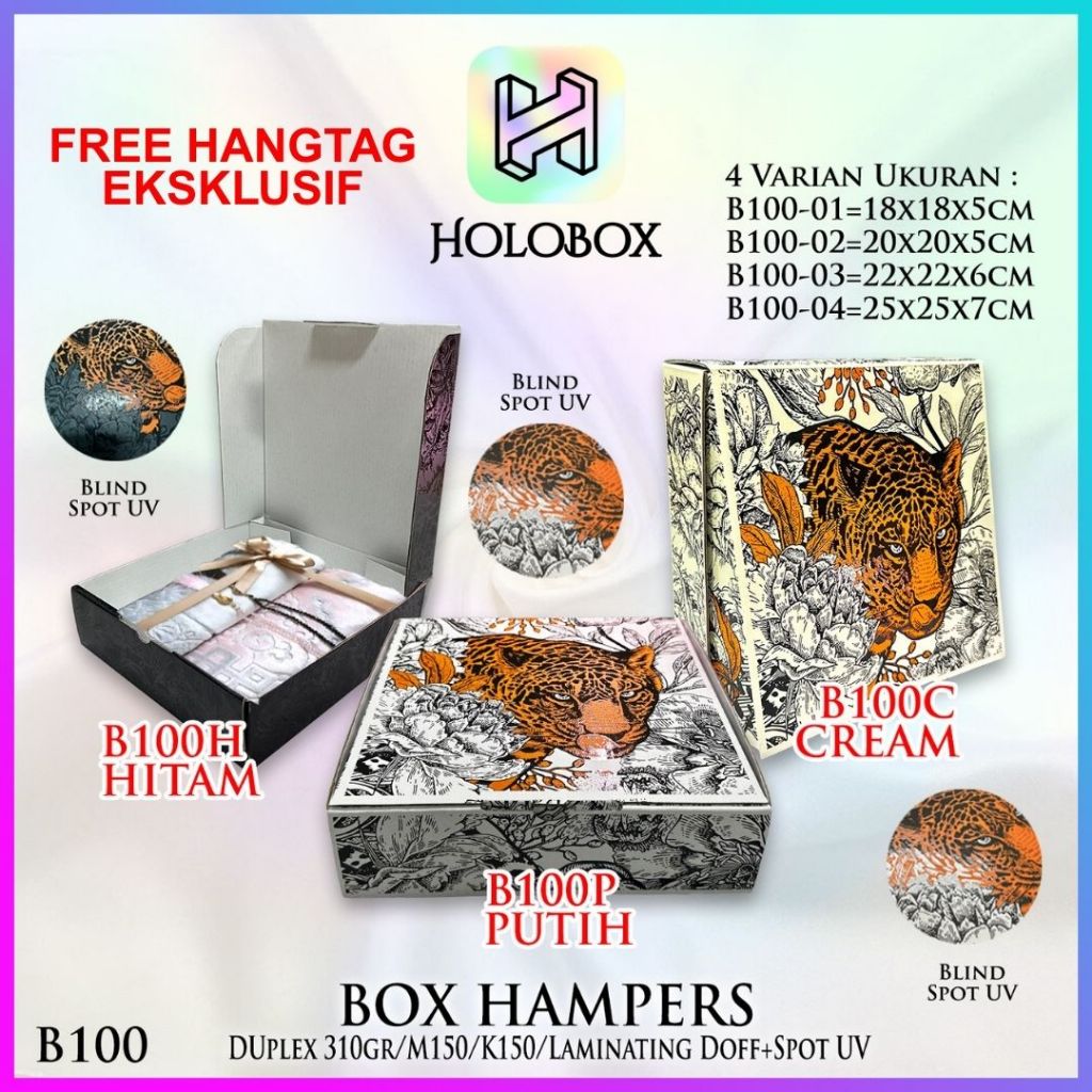 Box Hampers / Dus Packaging Hijab Mukena Baju Pakaian / Kotak Kado / Souvenir - B100