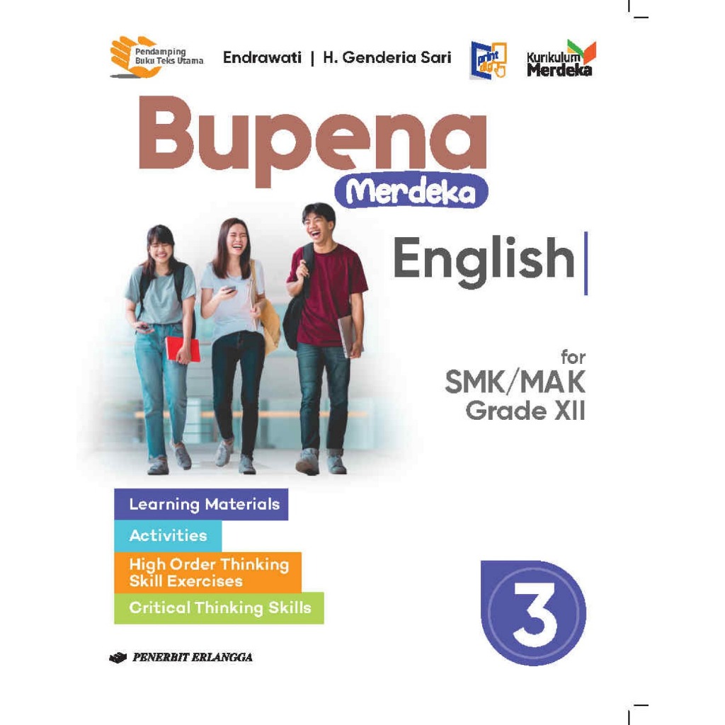 Erlangga Soal SMK / MAK BUPENA MERDEKA : English Bahasa Inggris kelas 12 Kurikulum Merdeka