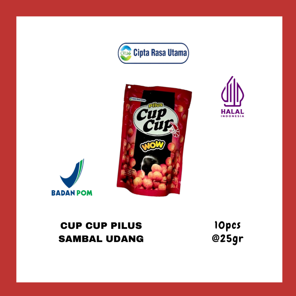 

Cup Cup Pilus Sambal Udang Pouch | 10pcs | 25gr/pcs