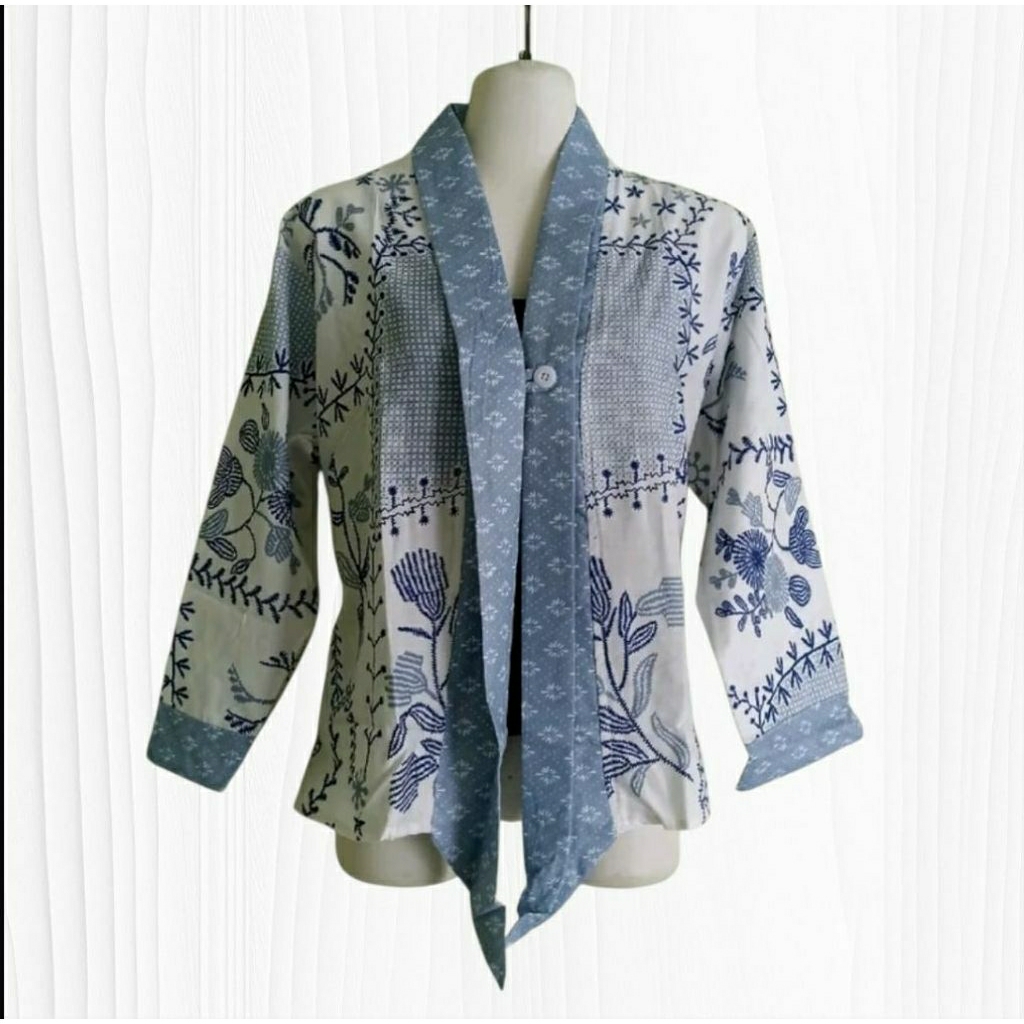 Kardigan KARTINI BORDIR kardigan batik wanita kekinian cardigan batik modern style kardigan batik mo