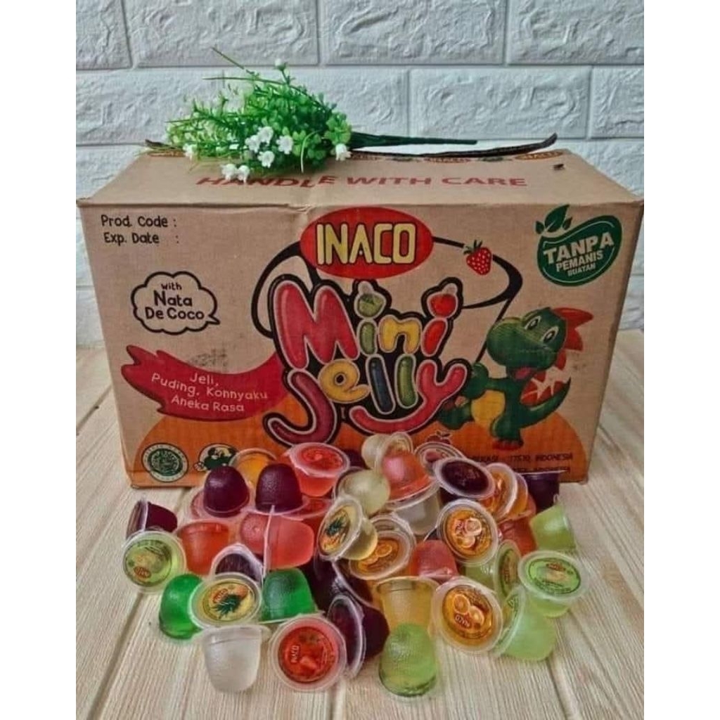 

READY MEDAN | HALAL| INACO JELLY ANEKA RASA BUAH TANPA PEMANIS BUATAN KEMASAN 1 KG