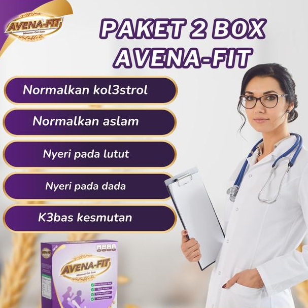 

Paket 2 Box Avena-Fit Sereal Oatmeal Susu Kurma Sudah Dan Halal Mui, Food Granola Oats