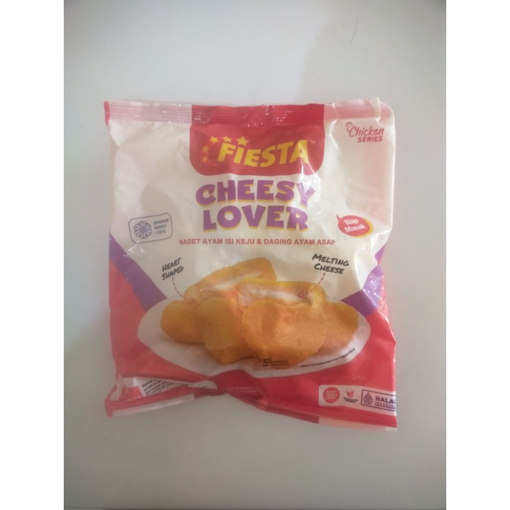 

Fiesta Cheesy Lover 400Gr / Nugget Ayam Isi Keju 400Gr