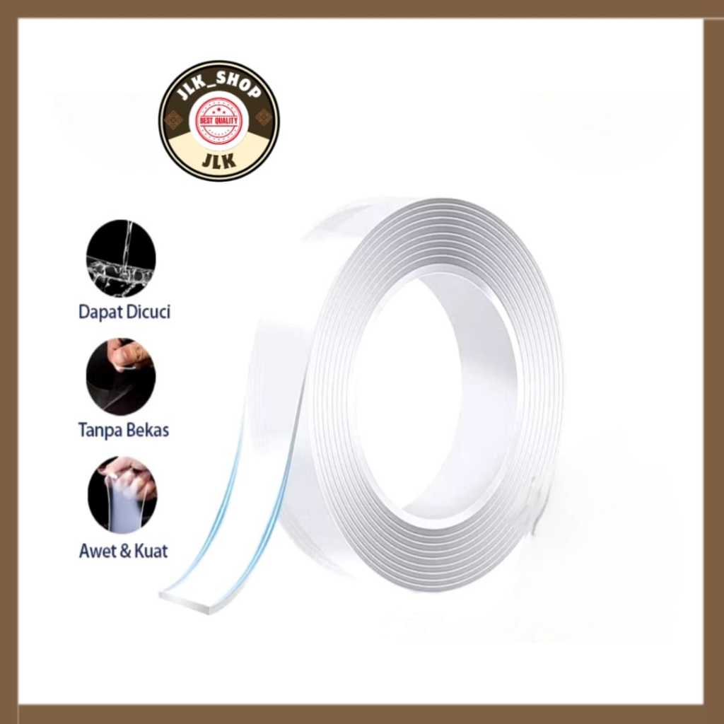 

(JLK)Nano Tape /Double Tape Isolasi Transparan Ukuran 1M