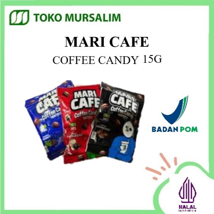 

Mari Cafe Coffee Candy-Mari Cofe Permen Kopi Rasa Espresso-Cappuccina-Mint-Permen Kopi Kemasan Sachet