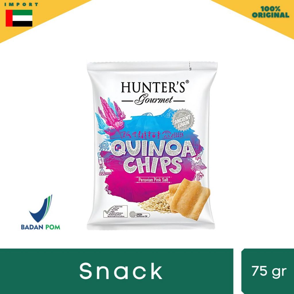 

Hunter's Quinoa Chips - Keripik Biji Quinoa dengan berbagai varian rasa