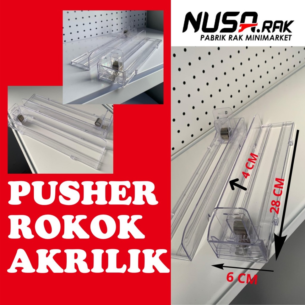 Pusher Rokok Akrilik Baru/Pusher Rokok Termurah/Pusher Rokok Akrilik Murah/Ter Murah SeNusantara