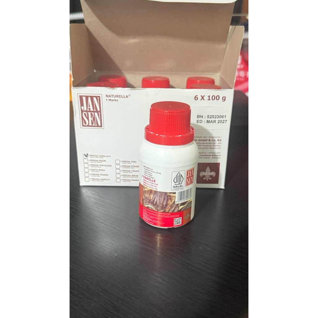 

Vanilla Extract Jansen Kemasan Pabrik 100gr