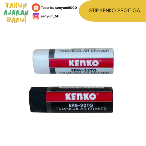 

Penghapus pensil KENKO segitiga 32TG hitam putih/ penghapus KENKO