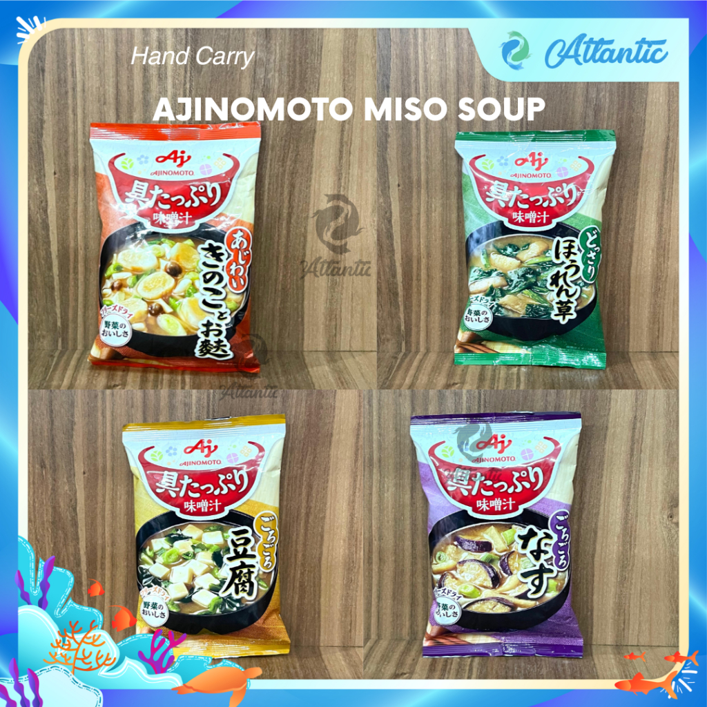 

Ajinomoto Miso Soup Sup Miso Isi Sayuran Sup Miso Jepang Sup Miso Diet