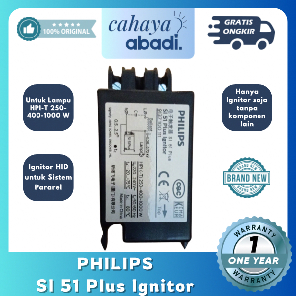 PHILIPS SI 51 Plus Ignitor - Untuk Lampu HPI-T 250W - 400W - 1000W