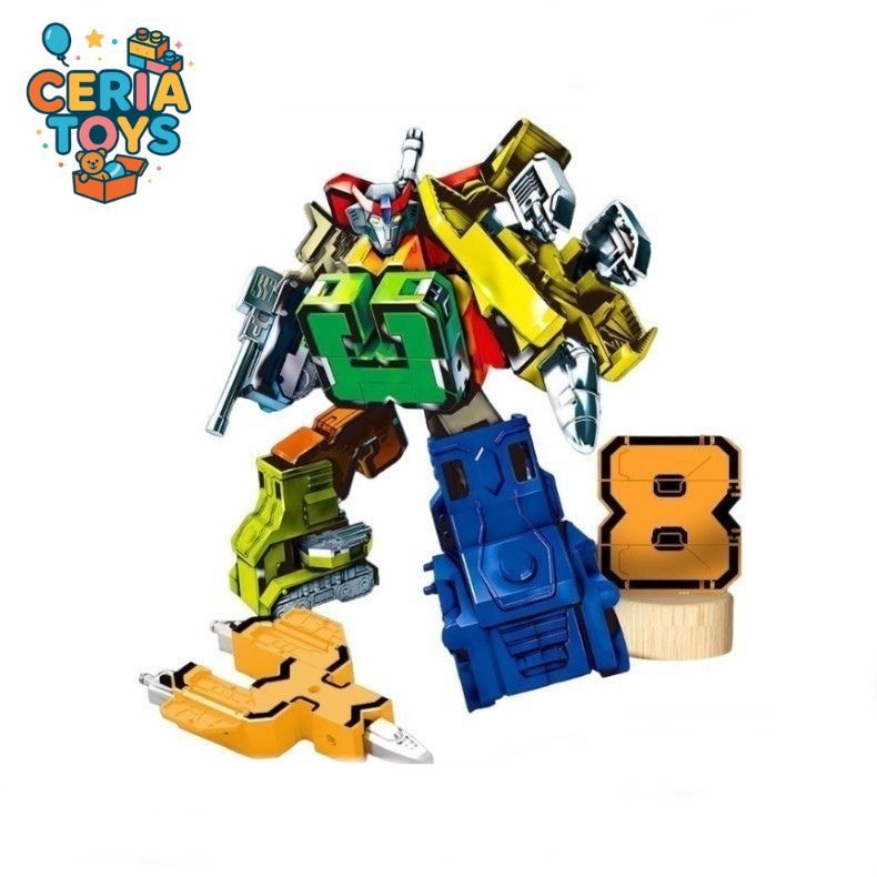 Deformed Robot Number Series – Mainan Anak Edukatif Angka 0-9