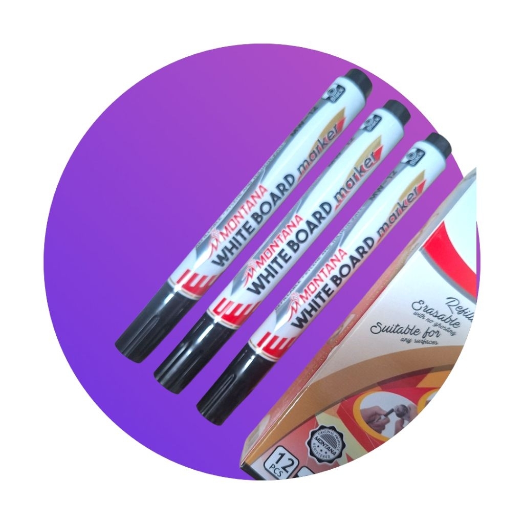 

Spidol WHITE BOARD/Spidol Montana Tidak Permanent /Spidol Papan tulis/Sepidol Hitam