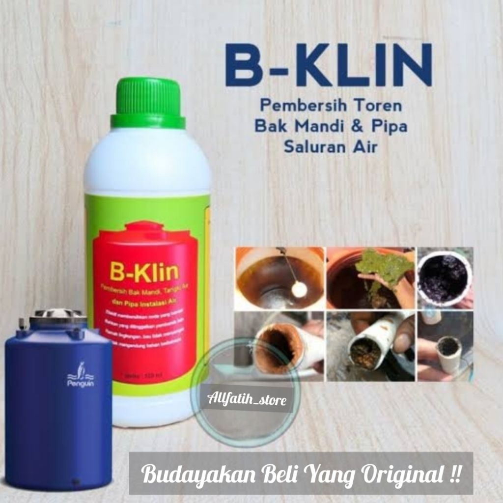 BKLIN Pembersih Toren / B-KLIN Pembersih Tangki Air / B KLIN Cairan Pembersih Paralon Saluran Air Ba