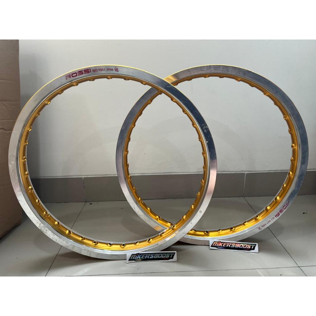 velg rossi T shape 160 160 17 2tone silver gold eks display