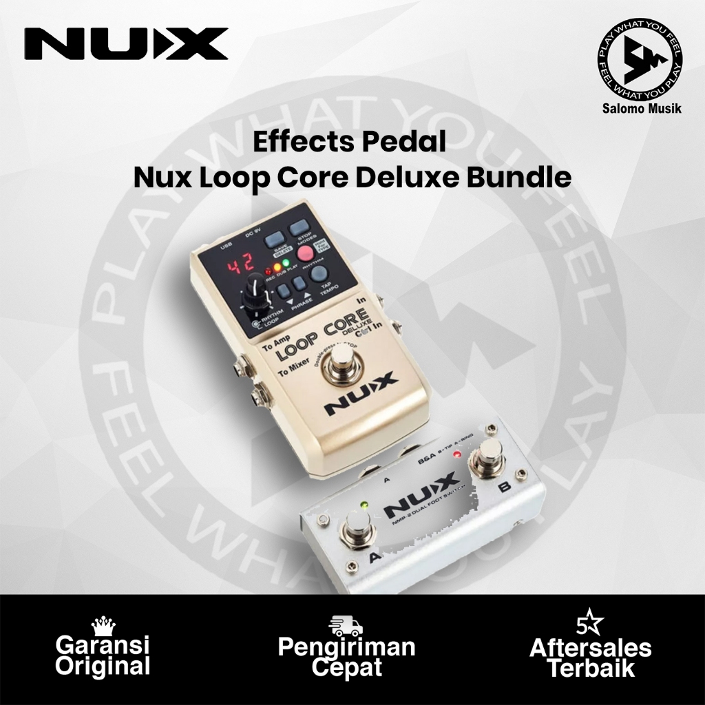 Pedal Efek Nux Loop Core Deluxe Bundle