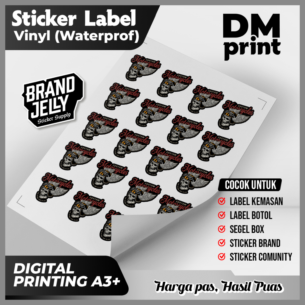 

STICKER LABEL ANTI AIR A3+/ STICKER KEMASAN GROSIR