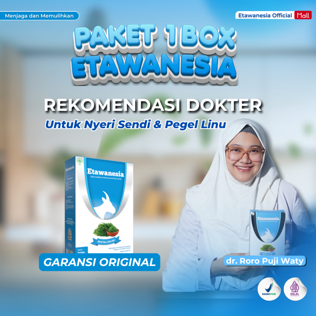

SUSU ETAWA BIRU ETAWANESIA Ekstrak Moringa Folium SESAK NAFAS ASMA NYERI SENDI TULANG PEGEL BRONKITIS TBC