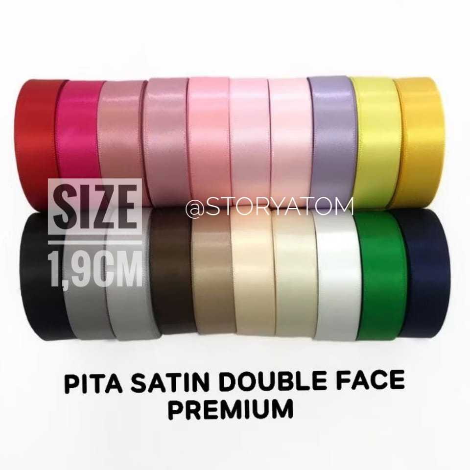 

PER ROLL (100YARD) - 1,9CM/PITA DOUBLE SATIN IMPORT / PITA POLOS / PITA KADO / PITA HAMPERS/ DSS 6/8INCH