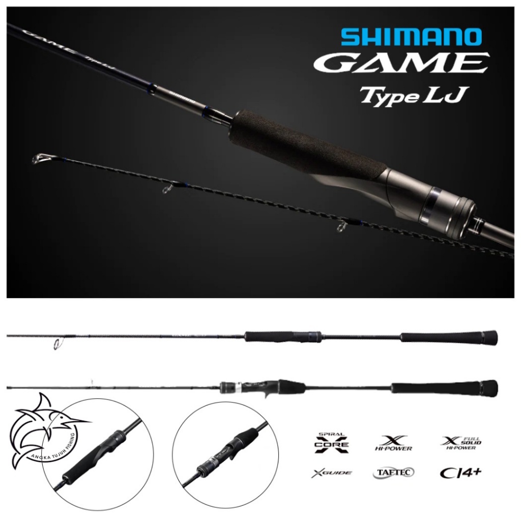 Joran Pancing Shimano Game Type J & LJ Jigging & Light Jigging Rod