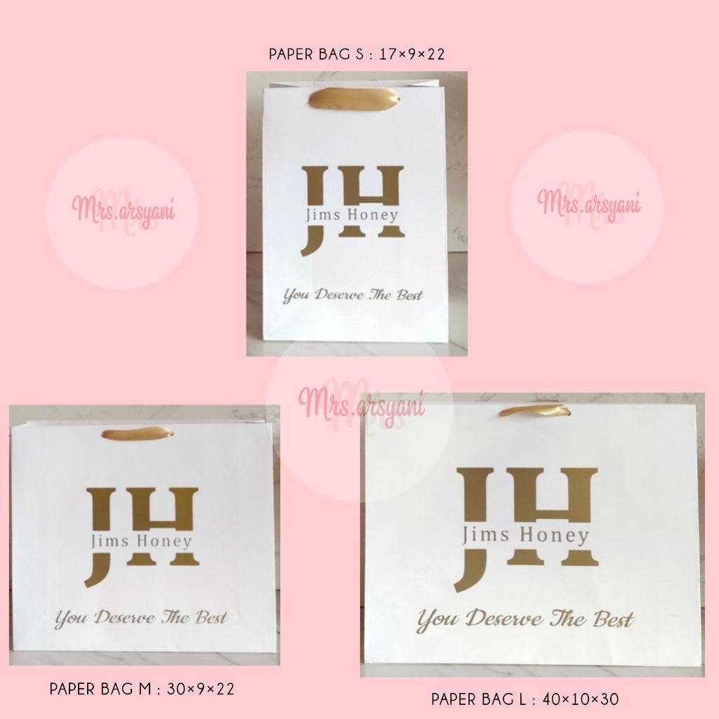 

Paper bag Jims Honey tas kado gift elegan