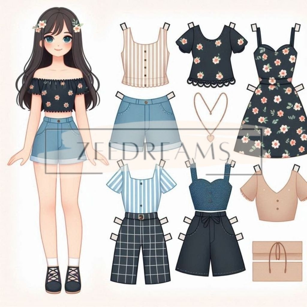 PAPERDOLL/BP/BONGKAR PASANG/PAPER DOLL KOREA/KOREAN PAPER DOLL