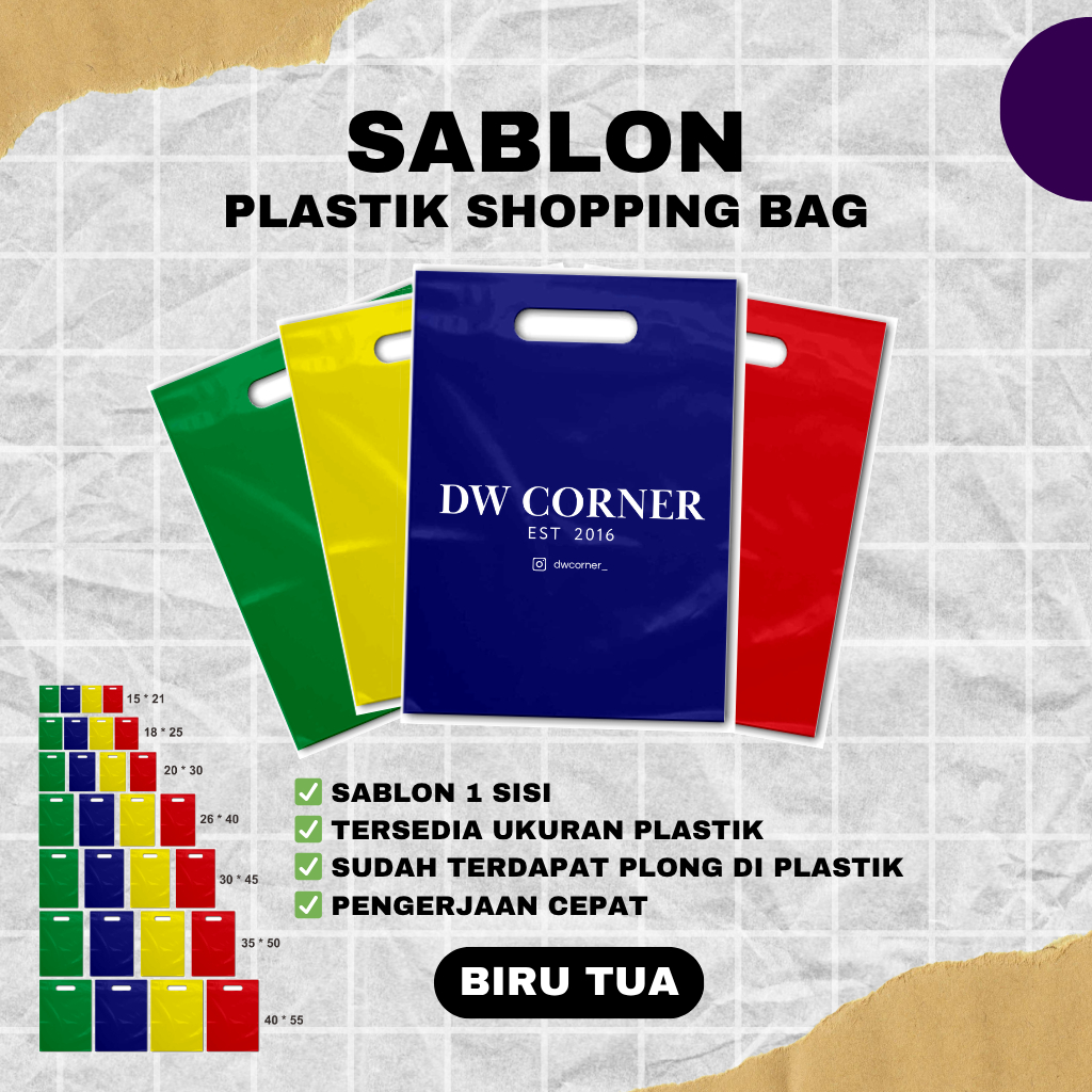

Plastik Plong Sablon FREE DESIGN Kemasan
