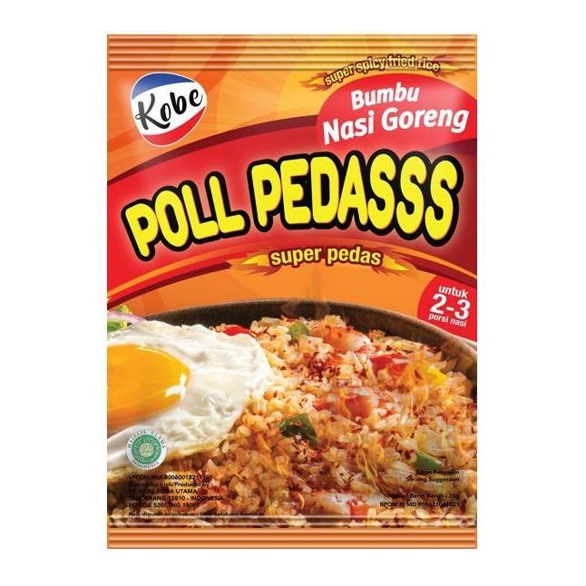 

bumbu instan kobe nasi goreng poll pedas 20