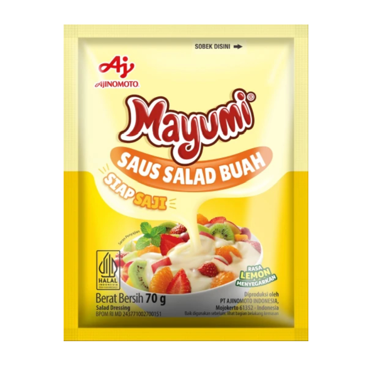 

mayonaise mayumi salad buah sachet 70