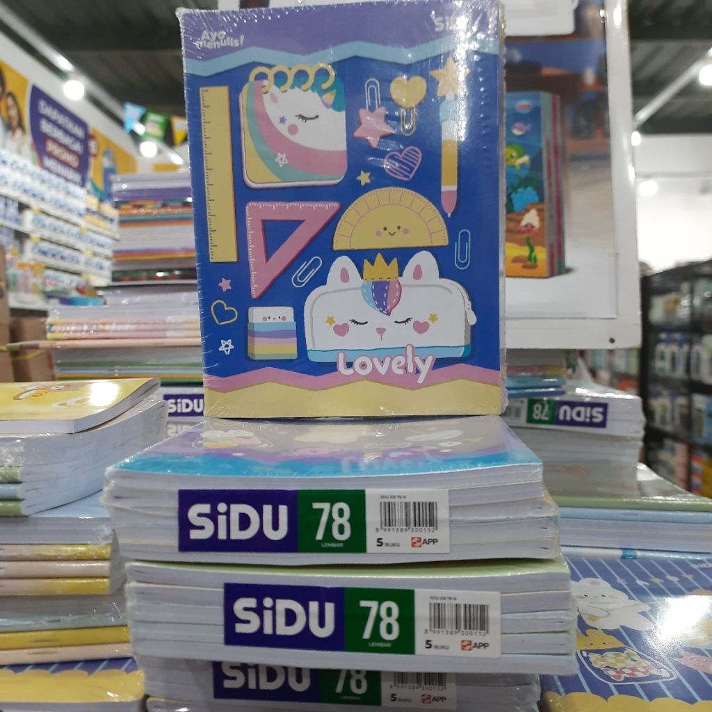 

BUKU TULIS SIDU 78 LEMBAR 1 PAK ISI 5 BUKU