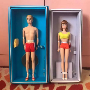 Paket 2 Boneka Barbie Midge dan Ken Silkstone