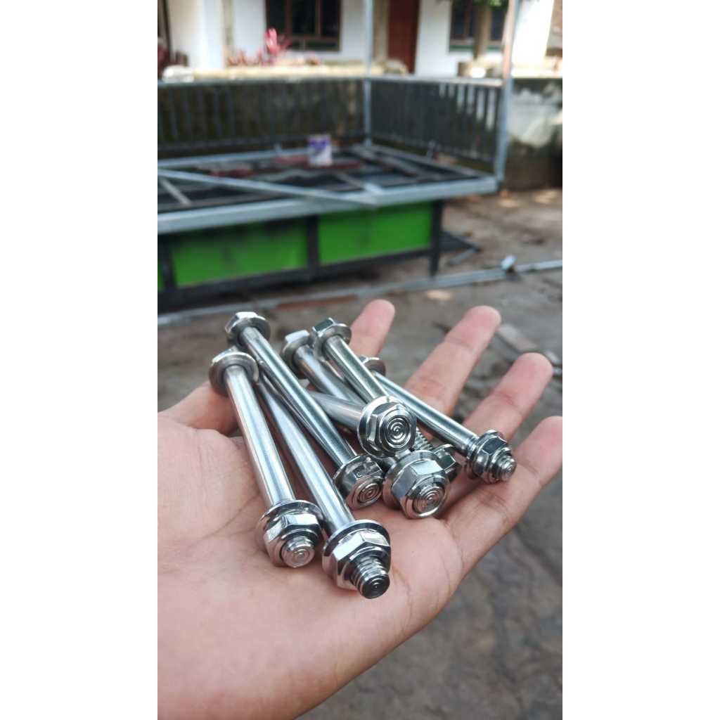 Set Tiger pangkon mesin Baut stanlis