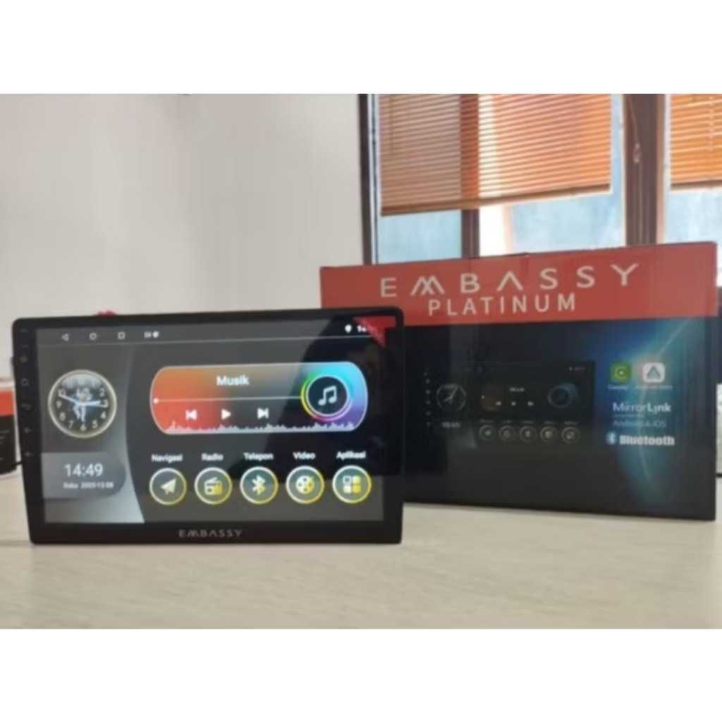 Android 10inch Embassy Neptunus Platinum, 2/32GB Carplay
