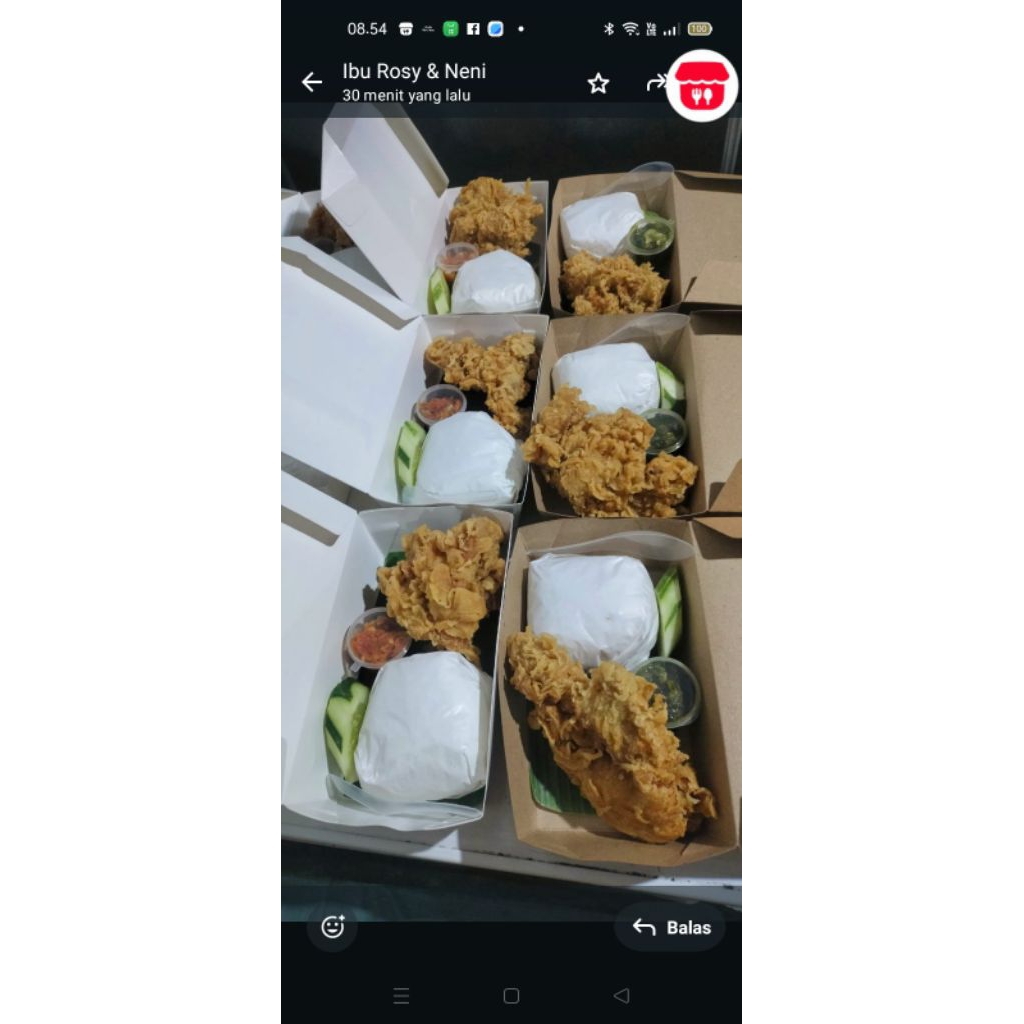 

Nasi ayam geprek