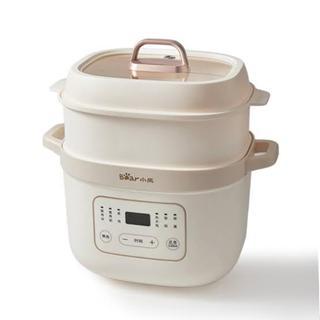 MPASI Cooker Slow Cooker Bear 1.6L Panci Keramik Steamer Food Maker D16C1