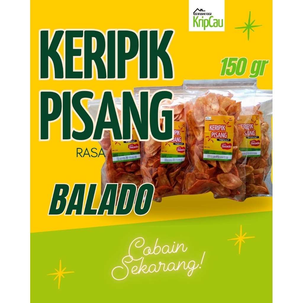 

KERIPIK PISANG BALADO 150gr