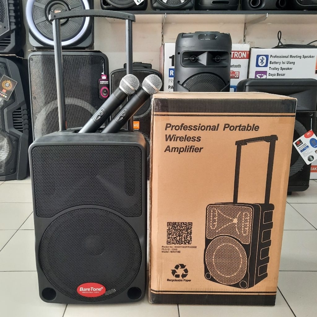 Speaker Aktif BareTone Max10C Portable 0riginal bluetooth