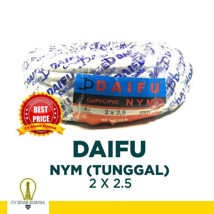 Kabel Listrik NYM 2x2,5mm 50M DAIFU | DAIFU Kabel NYM | SNI Best Quality
