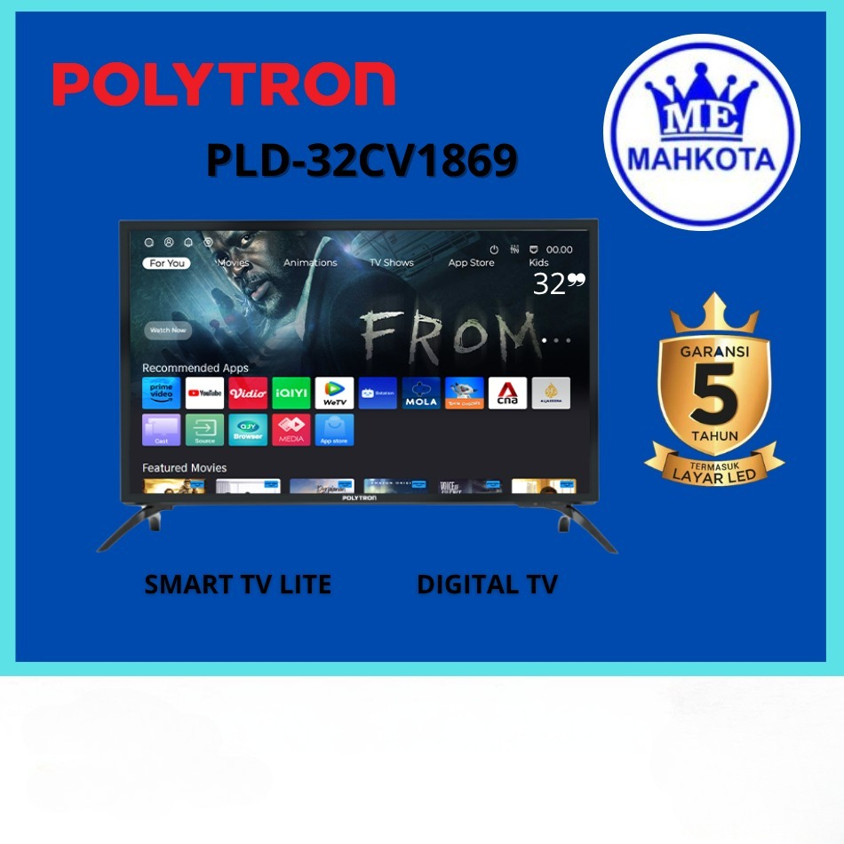 POLYTRON LED TV 32CV1869 SMART TV YOUTUBE