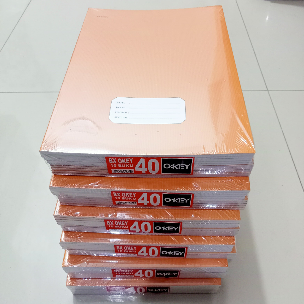 

Buku Tulis Okey 40 Lembar Kraft ( Pak 10 Buku ) [ Original ]