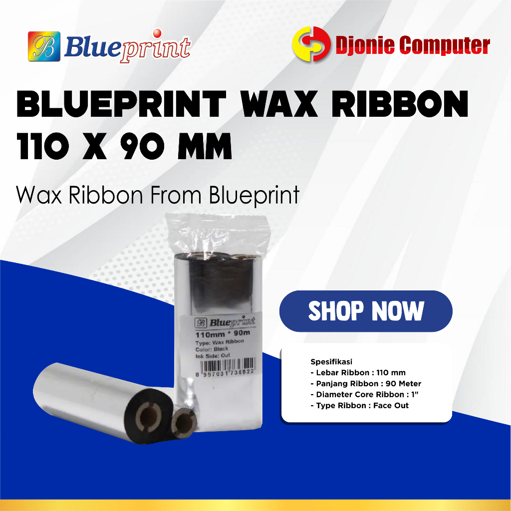 

Blueprint Wax Ribbon 110x90MM