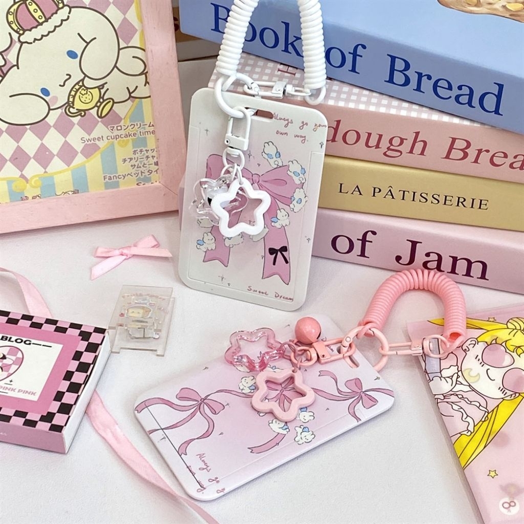 

[IP-309] Bunny Photocard Holder Slide Cover Cute Student Girl Heart Plastic Star Card Meal