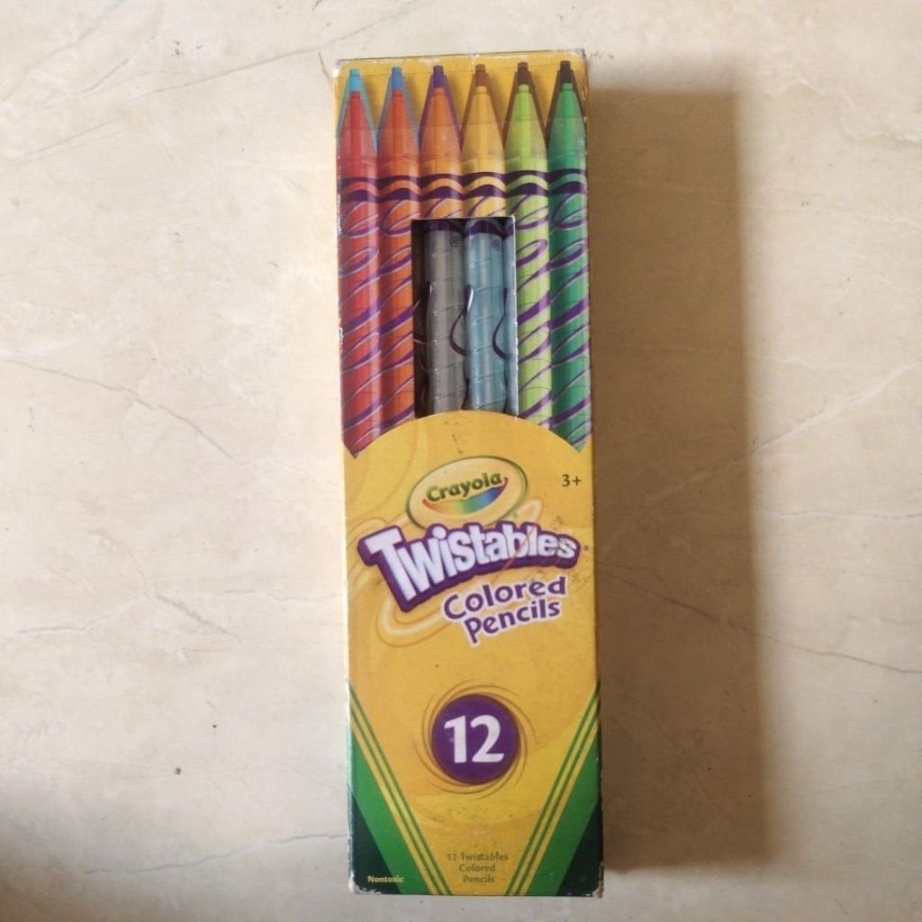 

Crayola twistables colored pencil 12 colors pensil warna putar