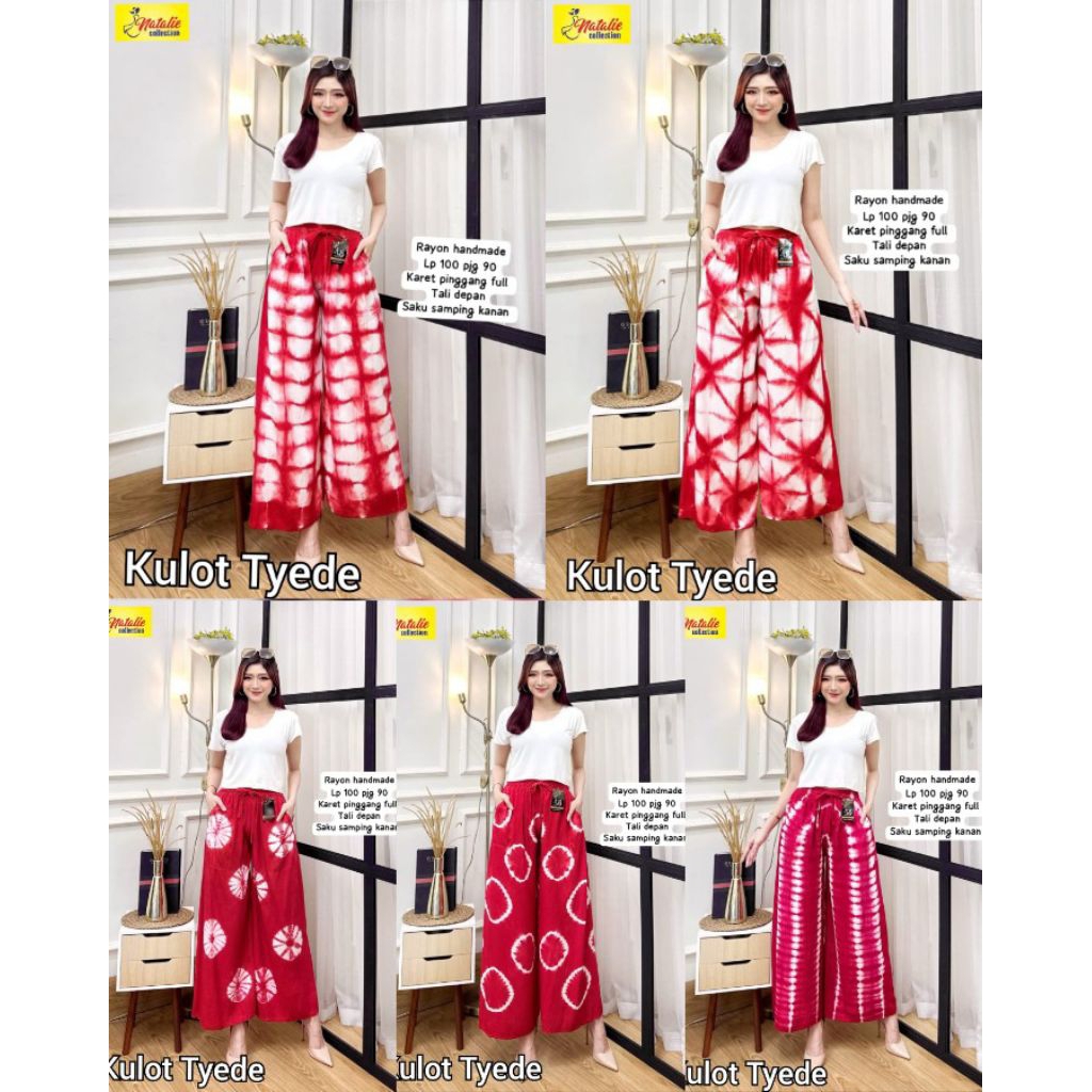 Kulot Tyede LP 100cm katun rayon handmade natalie collection