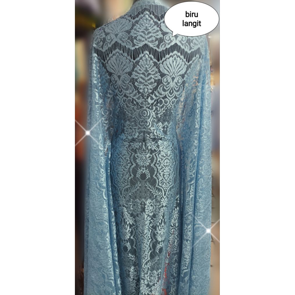 brokat semi prancis premium metalik sultan