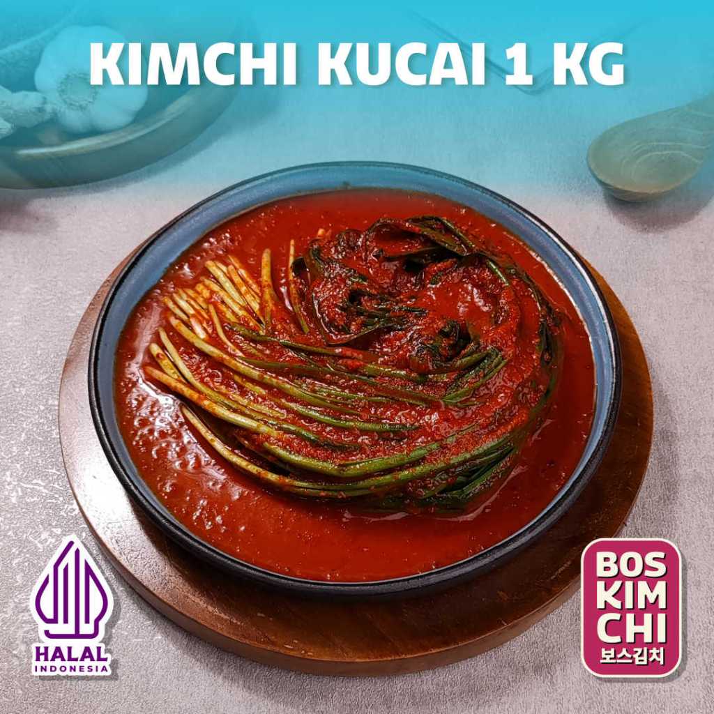 

Kimchi Kucai 1 kg | Boskimchi | Buchu Kimchi