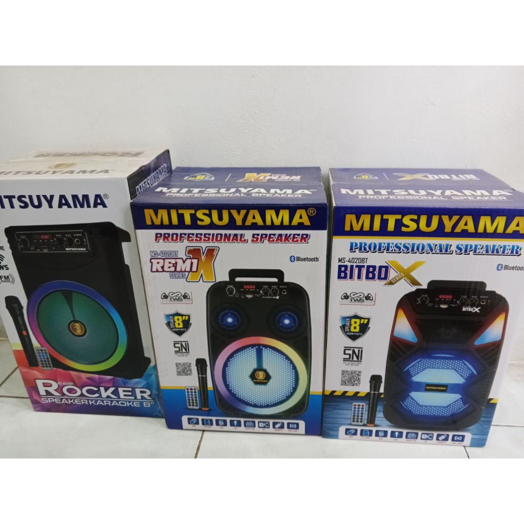 Speaker Bluetooth 8 inch - Mitsuyama MS-4020BT series Bitbox, Remix, Rocker